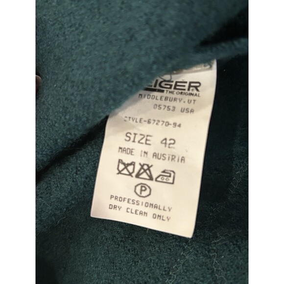 Geiger Vintage Pure Wool Sweater cardigan 42 Cottagecore Austria Preppy 10/12 - Picture 9 of 10